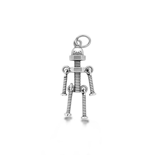 Silver Pendant - Robot