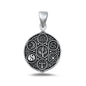 Silver Pendant - Co-Exist Symbols