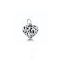 Silver Pendant - Hearts & Vines