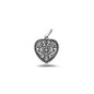 Silver Pendant - Decorated Heart