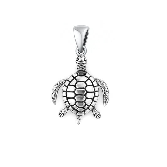 Silver Pendant - Turtle