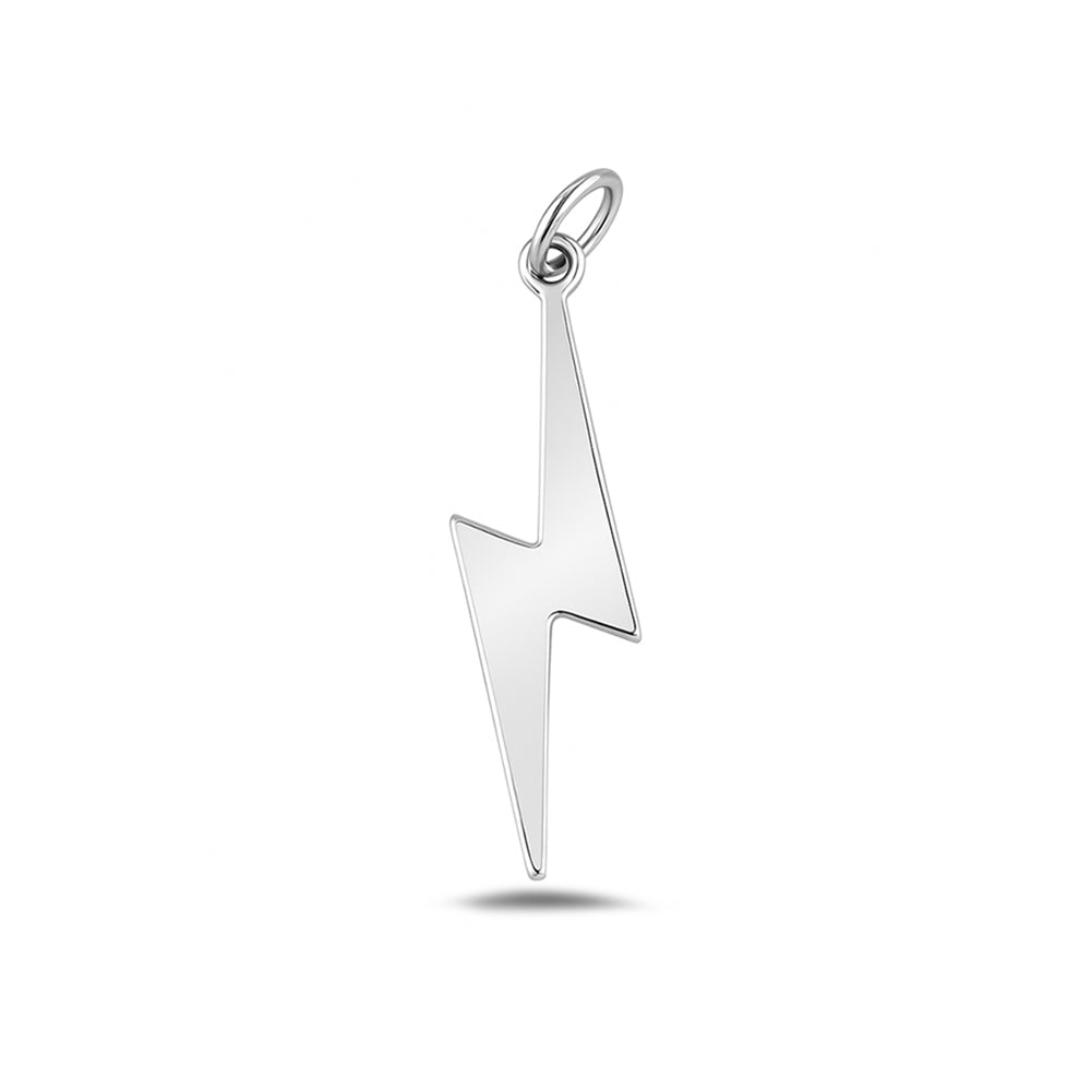 Silver Pendant - Lightning Bolt
