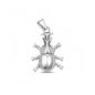 Silver Pendant - Rhinoceros Beetle