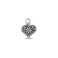 Silver Pendant - Hearts & Flowers
