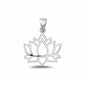 Silver Pendant - Lotus