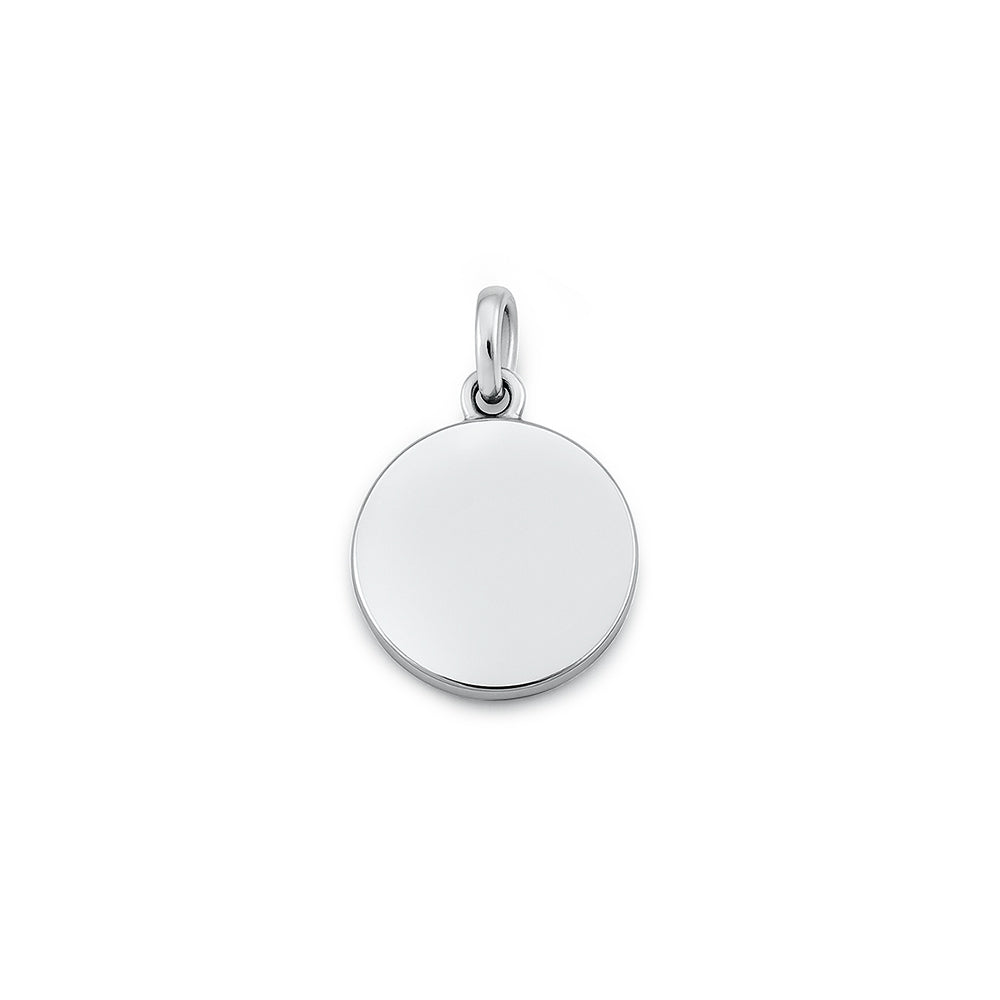 Silver Pendant - Round Disc
