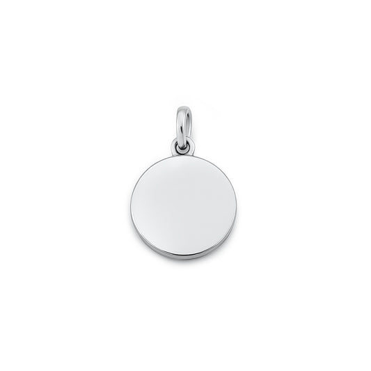 Silver Pendant - Round Disc