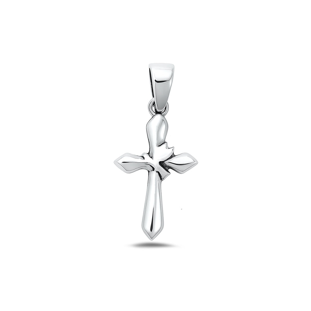Silver Pendant - Crescent Moon & Star
