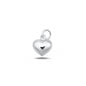 Silver Pendant - Heart Puff