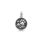 Silver Pendant - Paw Print & Nature