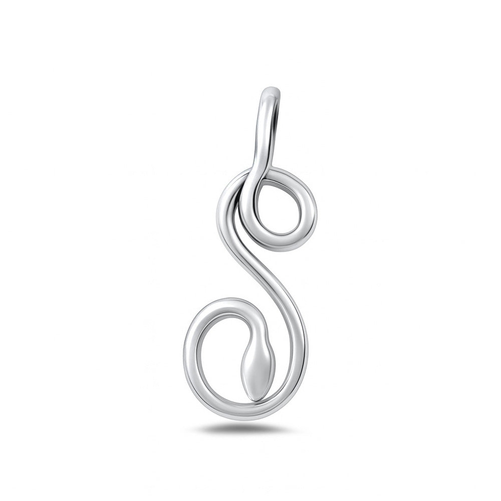 Silver Pendant - Snake
