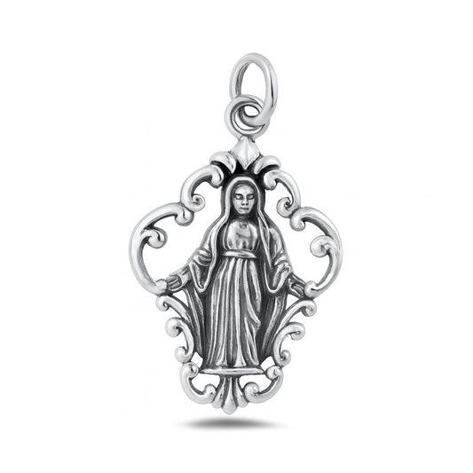 Silver Pendant - Virgin Mary