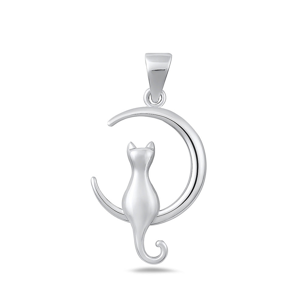 Silver Pendant - Cat