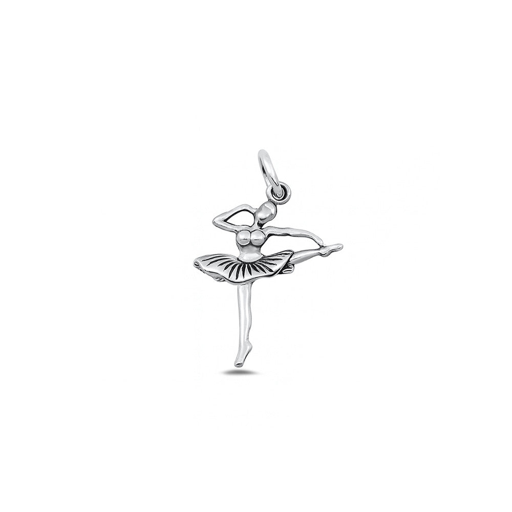 Silver Pendant - Ballerina