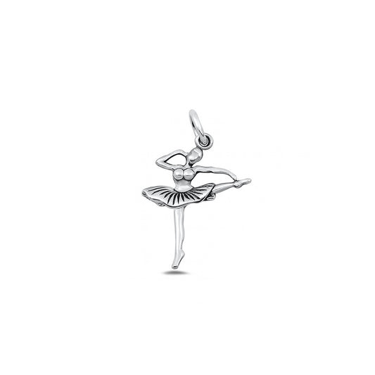 Silver Pendant - Ballerina