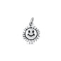 Silver Pendant - Happy Face Flower