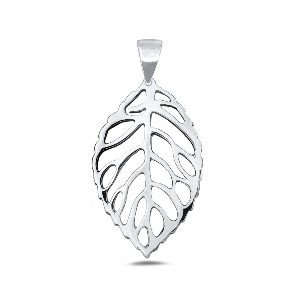 Silver Pendant - Leaf