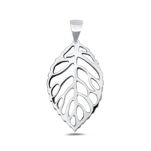 Silver Pendant - Leaf