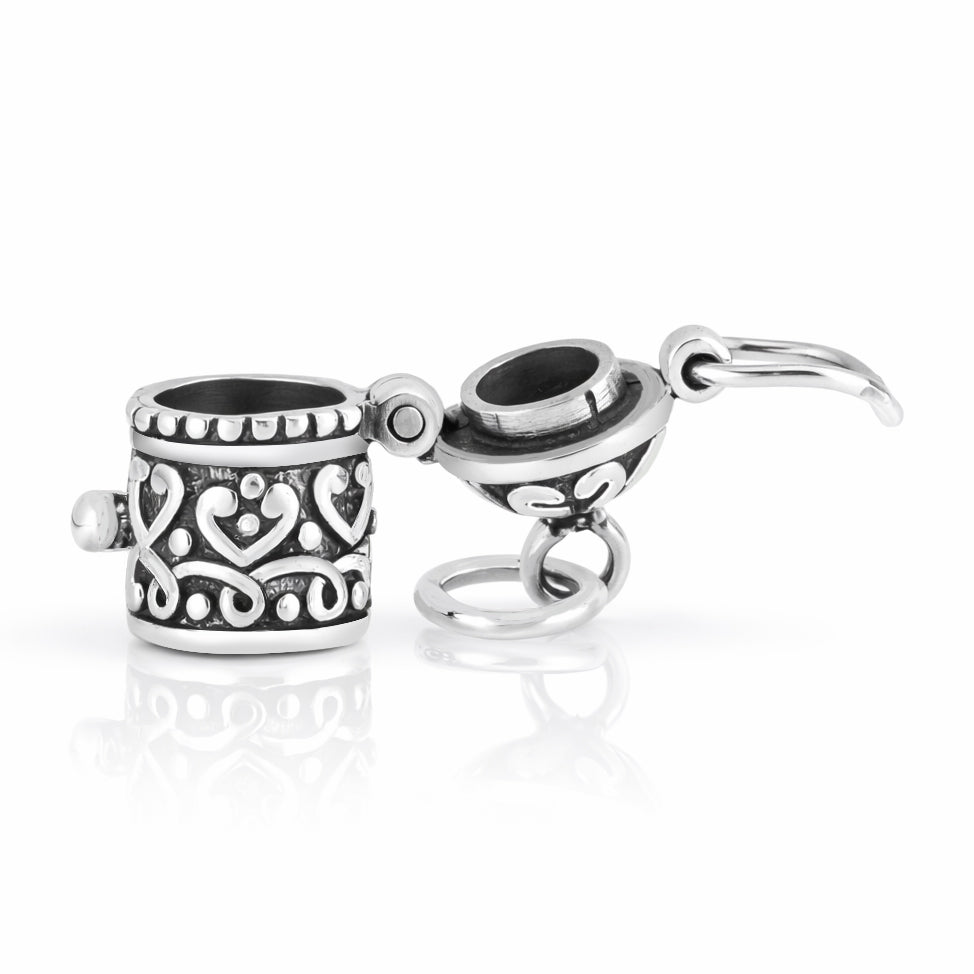 Silver Pendant - Prayer Box