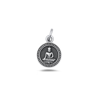 Silver Pendant - Buddha & Tribal
