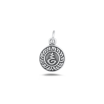 Silver Pendant - Buddha & Tribal