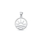 Silver Pendant - Ocean & Sun