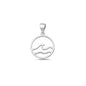 Silver Pendant - Ocean Waves