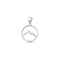 Silver Pendant - Mountains