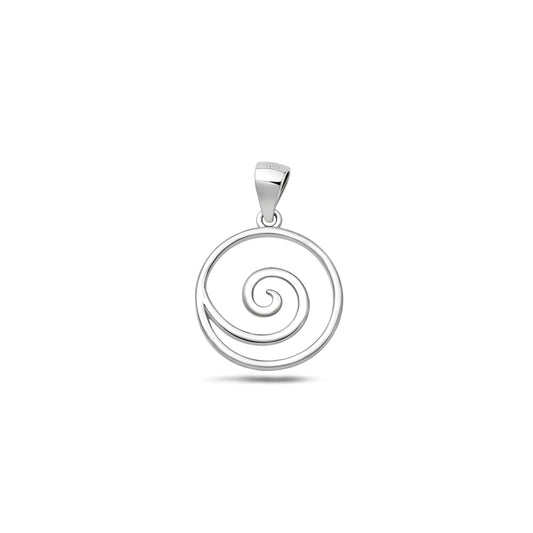 Silver Pendant - Spiral