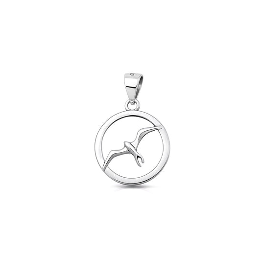 Silver Pendant - Sparrow