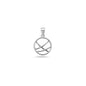 Silver Pendant - Geometric Circle