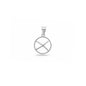 Silver Pendant - Geometric Circle