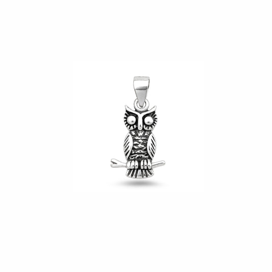 Silver Pendant - Owl