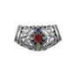Silver Slide Pendant W/ Stone