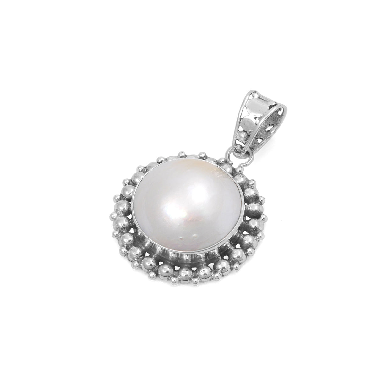 Silver Stone Pendant - $11.85