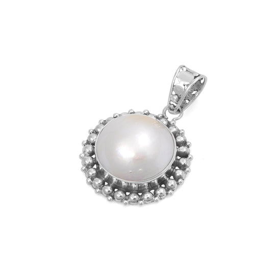 Silver Stone Pendant - $11.85