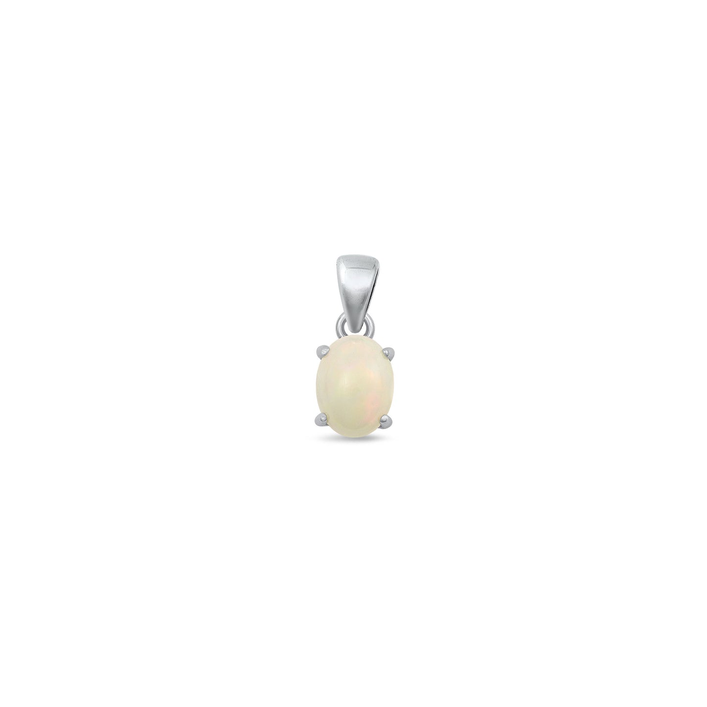 Silver Stone Pendant - Solitaire