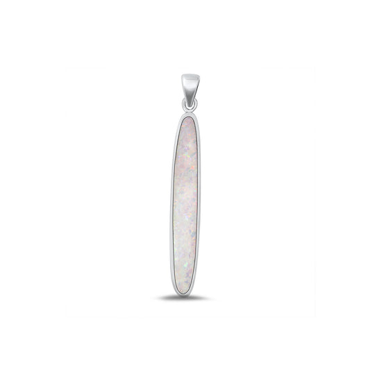 Silver Lab Opal Pendant