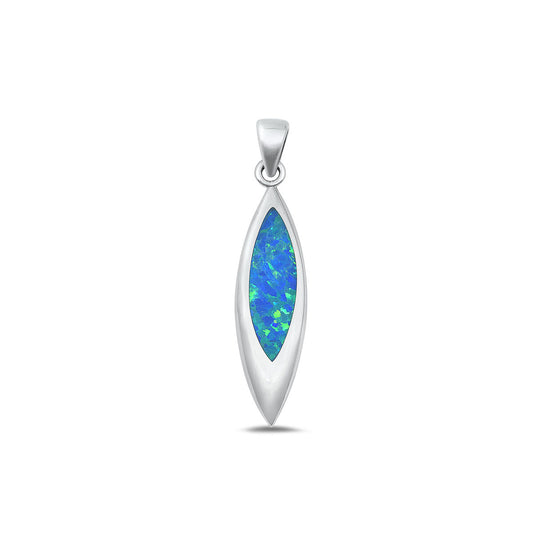 Silver Lab Opal Pendant