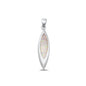 Silver Lab Opal Pendant