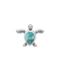 Silver Stone Pendant - Turtle