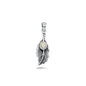 Silver Stone Pendant - Feather