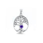 Silver CZ Pendant - Tree of Life
