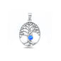 Silver Lab Opal Pendant - Tree of Life