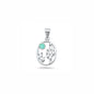 Silver Stone Pendant - Cactus