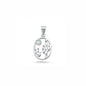 Silver Lab Opal Pendant - Cactus