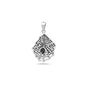 Silver Stone Pendant - Spiderweb