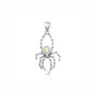 Silver Stone Pendant - Spider