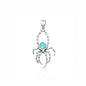 Silver Stone Pendant - Spider