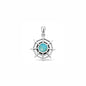 Silver Stone Pendant - Spiderweb